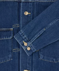 Edwin E-Classic Jacket - Blue Mid Stone Wash 14 Edwin E-Classic Jacket - Blue Mid Stone Wash