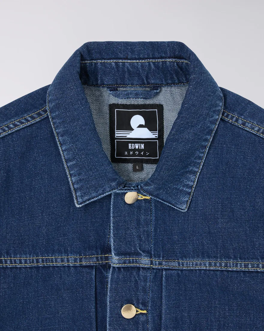 Edwin E-Classic Jacket - Blue Mid Stone Wash 8 Edwin E-Classic Jacket - Blue Mid Stone Wash