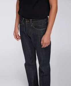 Edwin ED 47 Red Listed Selvedge Denim Blue Unwashed Men Jeans