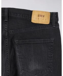 Edwin Slim Tapered Jeans - Black Dark Used 13 Edwin Slim Tapered Jeans - Black Dark Used