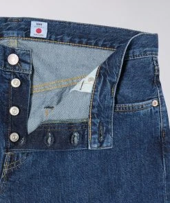 Edwin 'Made in Japan' Slim Tapered Blue x White Kaihara Selvage Jeans (Akira Wash) 11 Edwin 'Made in Japan' Slim Tapered Blue x White Kaihara Selvage Jeans (Akira Wash)