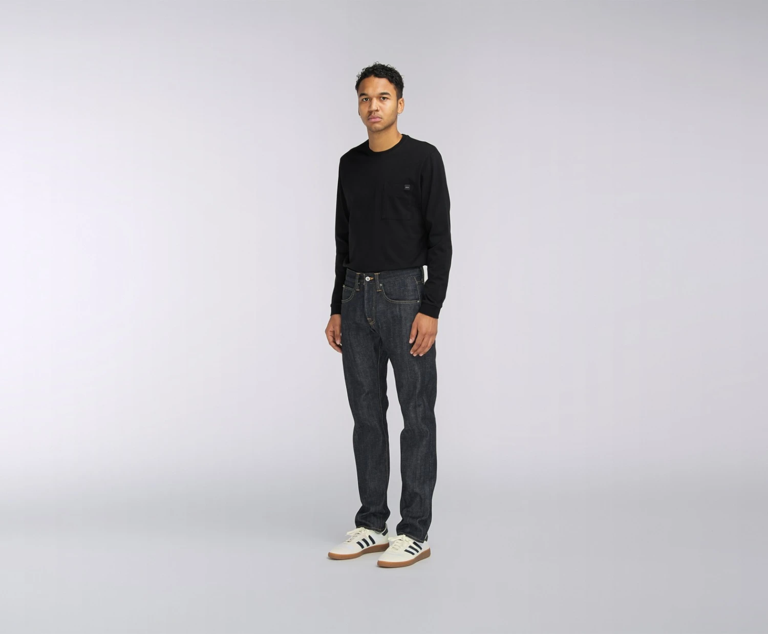 Edwin Edwin ED-55 Red Listed Selvedge Denim Blue Unwashed men 5 Edwin Edwin ED-55 Red Listed Selvedge Denim Blue Unwashed men