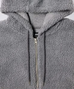 Edwin Grey Polyester Yuka Halfzip Hoodie