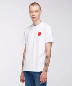 Edwin Japanese Sun T-Shirt White Garment Washed
