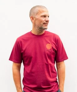 Edwin Japanese Sun T-Shirt Plum Pie Garment Washed