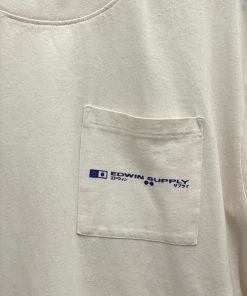 Edwin Crew Pocket T-Shirt Single Jersey Whisper White