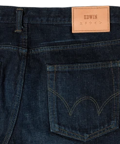 Edwin Regular Tapered Jeans Blue Dark Used L32 10 Edwin Regular Tapered Jeans Blue Dark Used L32