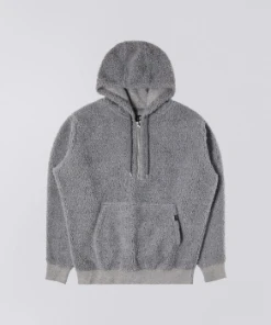 Edwin Grey Polyester Yuka Halfzip Hoodie