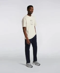 Edwin Edwin Regular Chino PFD Compact Twill Navy Blazer garment dyed Jeans