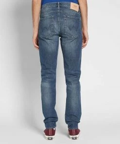 Edwin ED-85 Slim Tapered Drop Crotch CS Red Listed Blue Denim Mission Wash L32 12 Edwin ED-85 Slim Tapered Drop Crotch CS Red Listed Blue Denim Mission Wash L32