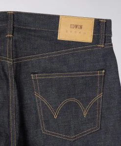Edwin Regular Tapered ED-55 Nihon Menpu Dark Pure Indigo Blue Unwashed