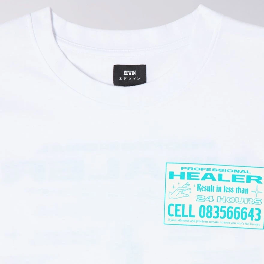 Edwin Pro Healer LS Tee White 5 Edwin Pro Healer LS Tee White