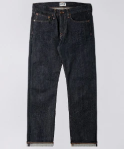Edwin ED 47 Red Listed Selvedge Denim Blue Unwashed Men Jeans
