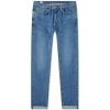 Edwin Blue Mid Denim Regular Tapered Jean - Made in JapanUsed 12oz Kaihara