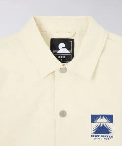 Edwin Kobe Coach Jacket Whisper White 18 Edwin Kobe Coach Jacket Whisper White