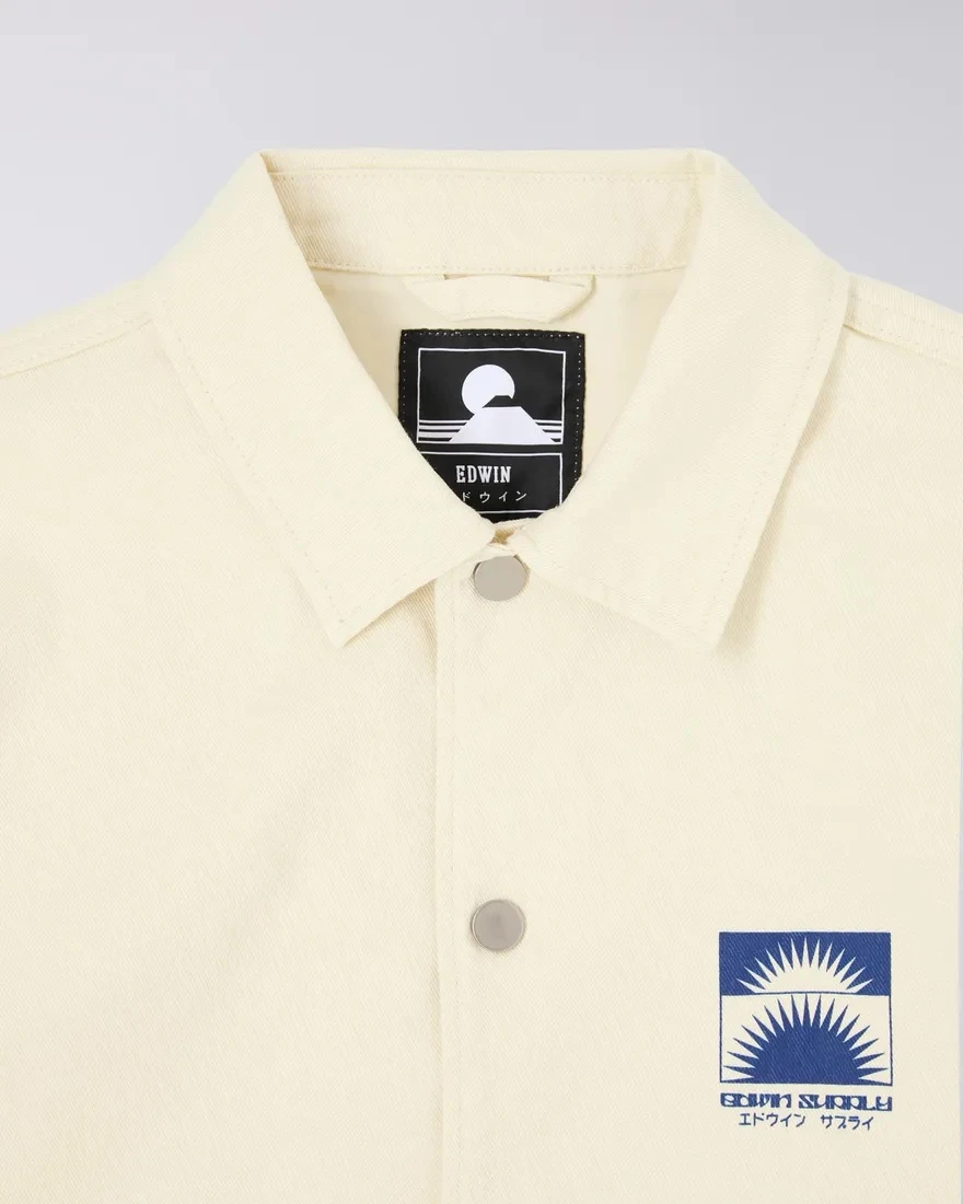 Edwin Kobe Coach Jacket Whisper White 10 Edwin Kobe Coach Jacket Whisper White