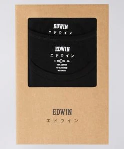 Edwin Black Double Pack Short Sleeve T Shirts