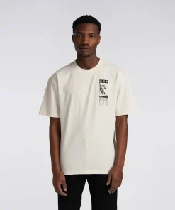 Edwin Hanadorobo Chest T-shirt Whisper White