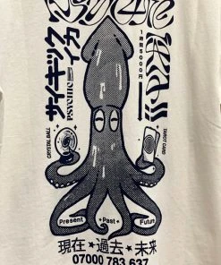 Edwin Psychic Ika T-ShirtSingle Jersey Whisper White