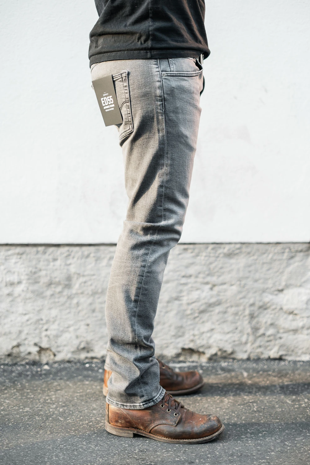 Edwin ED-55 CS Ayano Black Denim Black Kentaro Wash 5 Edwin ED-55 CS Ayano Black Denim Black Kentaro Wash