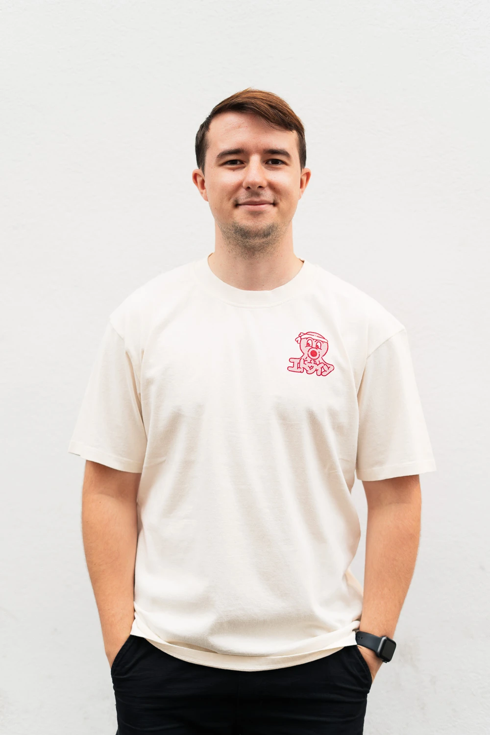 Edwin Office Tako T-Shirt Cotton Whisper White Garment Washed 3 Edwin Office Tako T-Shirt Cotton Whisper White Garment Washed