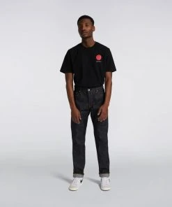 Edwin Regular Tapered ED-55 Nihon Menpu Dark Pure Indigo Blue Unwashed