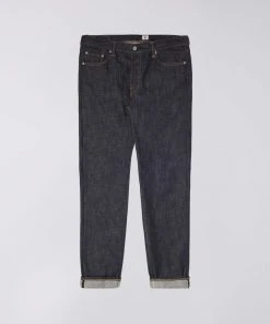 Edwin Regular Tapered ED-55 Nihon Menpu Dark Pure Indigo Blue Unwashed