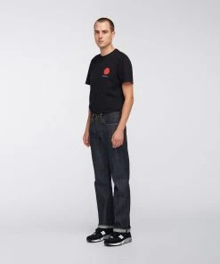 Edwin ED 47 Red Listed Selvedge Denim Blue Unwashed Men Jeans
