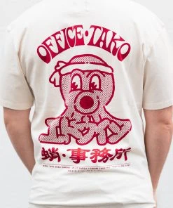 Edwin Office Tako T-Shirt Cotton Whisper White Garment Washed 7 Edwin Office Tako T-Shirt Cotton Whisper White Garment Washed