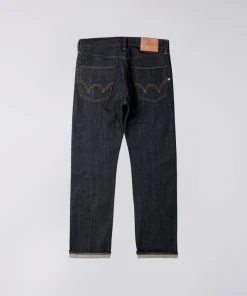 Edwin ED 47 Red Listed Selvedge Denim Blue Unwashed Men Jeans