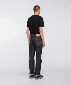Edwin ED 47 Red Listed Selvedge Denim Blue Unwashed Men Jeans