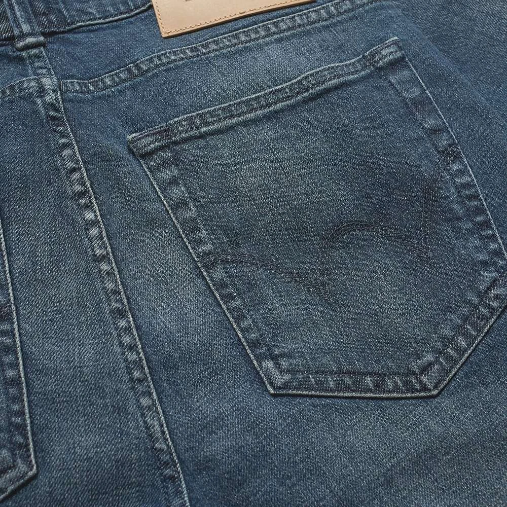 Edwin ED-85 Slim Tapered Drop Crotch CS Red Listed Blue Denim Mission Wash L32 5 Edwin ED-85 Slim Tapered Drop Crotch CS Red Listed Blue Denim Mission Wash L32