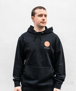Edwin Japanese Sun Hoodie Felpa Black Garment Washed