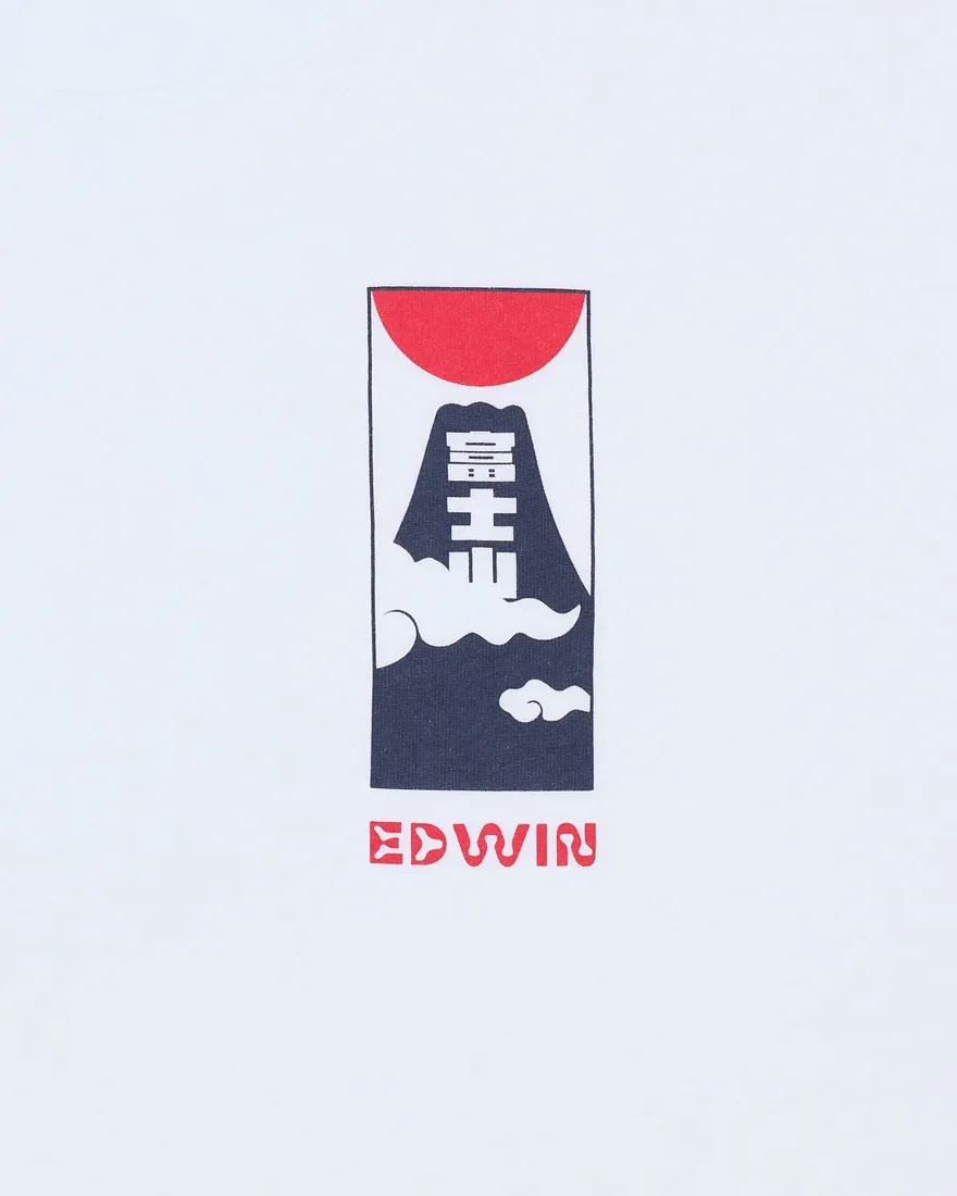 Edwin Cloudy T Shirt White 7 Edwin Cloudy T Shirt White