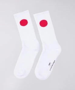 Edwin Japanese Sun Sock - White